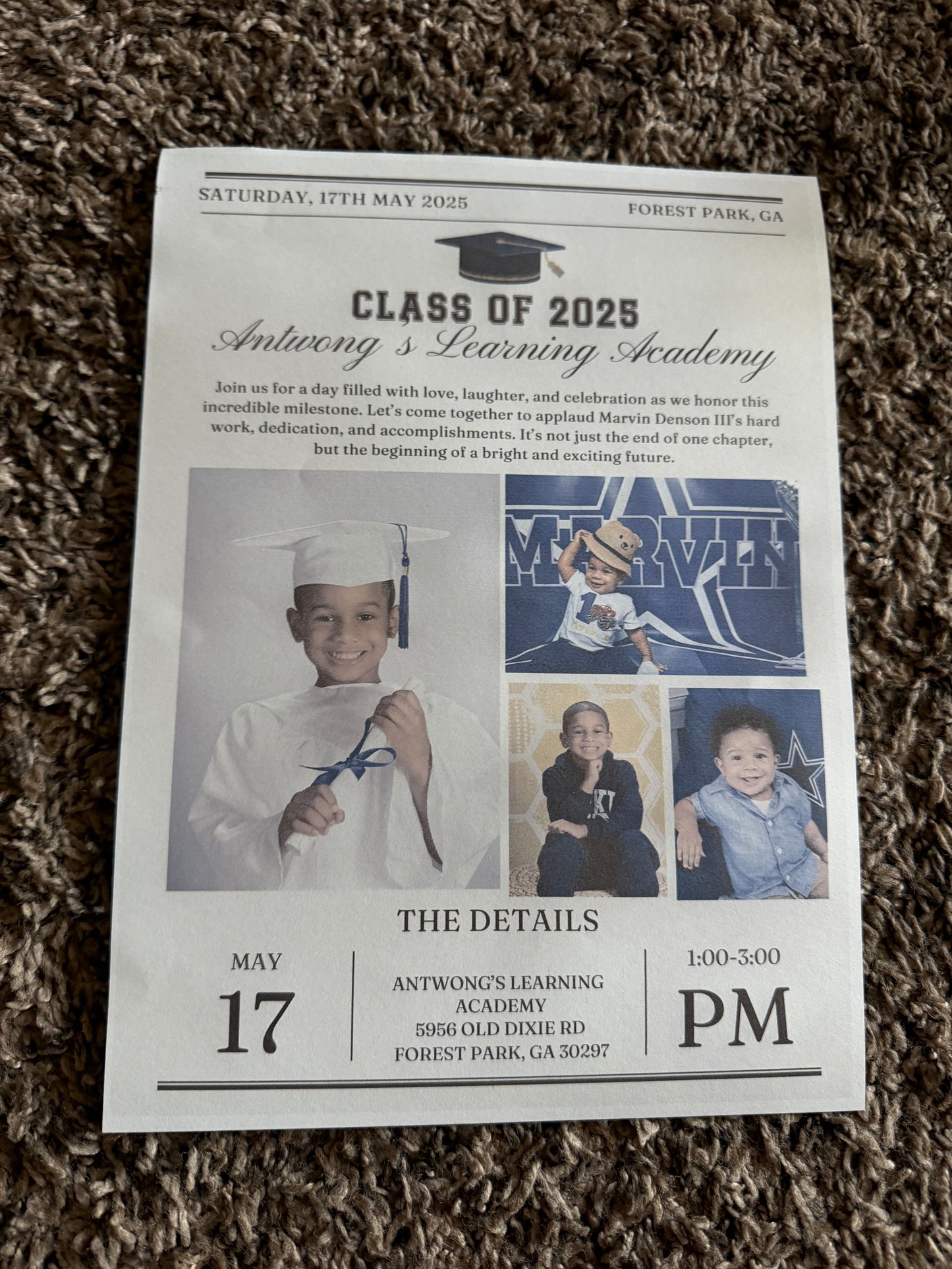 Newspaper Invitations