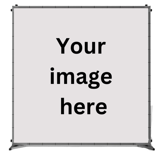 Customer banners with stand