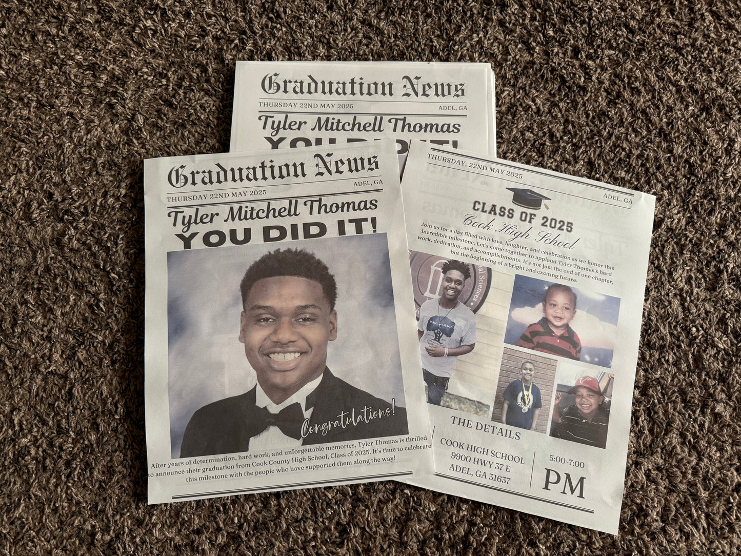 Newspaper Invitations