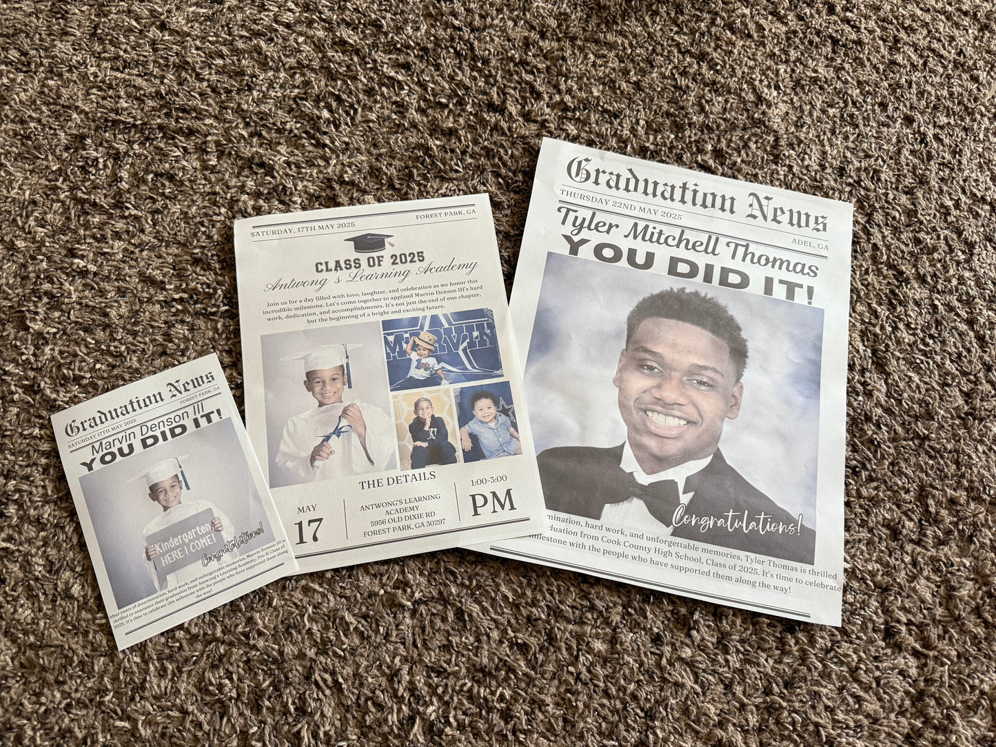 Newspaper Invitations