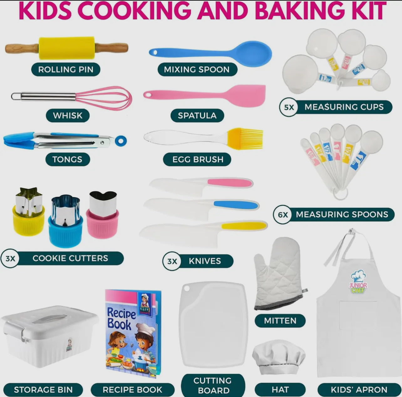 Kids Cooking and Baking Set