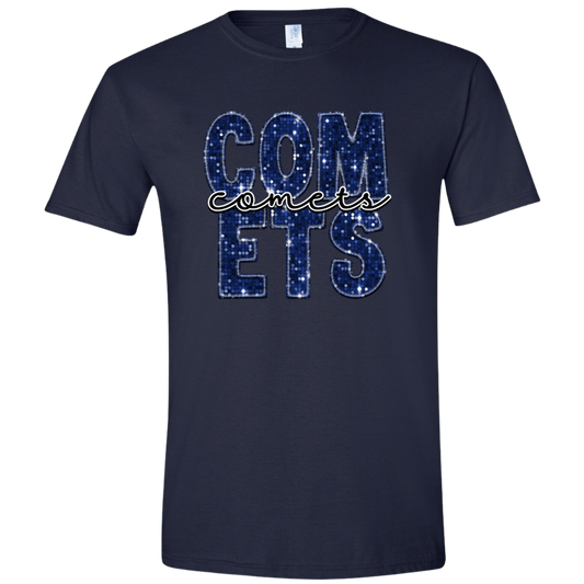 Comets Faux Sequin Embroidery